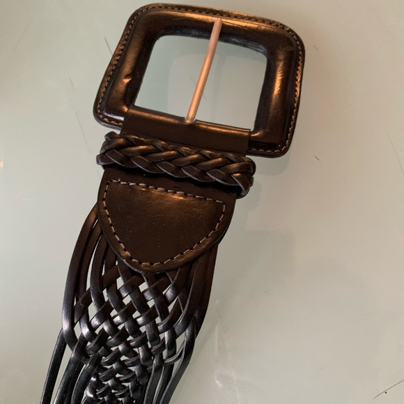 Belt one black one dark brown brand new never used - Picture 2 of 8